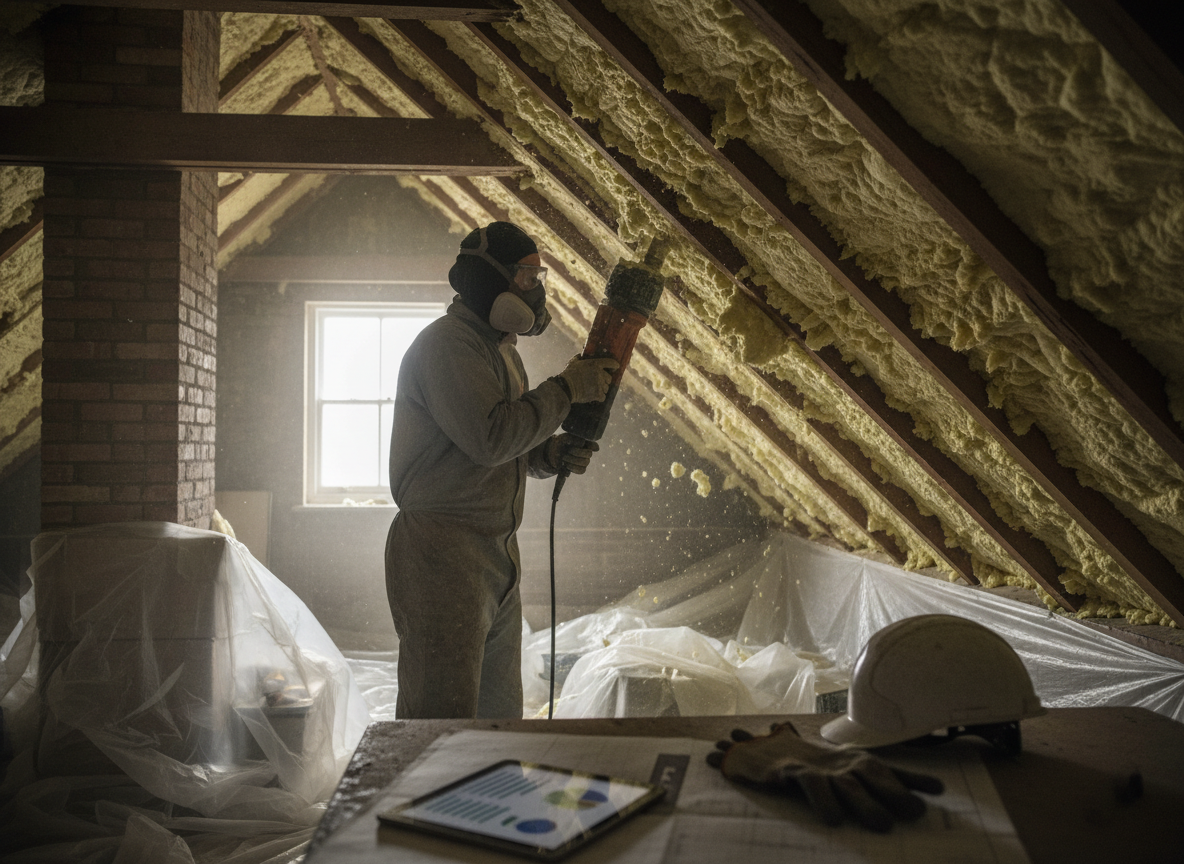 Spray Foam Removal in Leyton