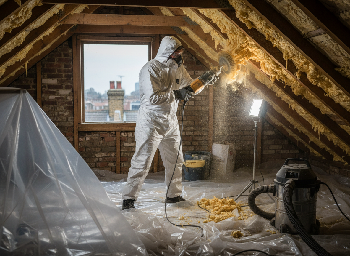Loft Spray Foam Removal in London, Greater London